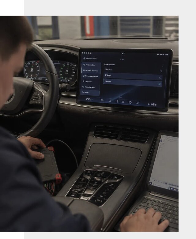 Русификация автомобиля BYD HAN для эксплуатации в Геленджике